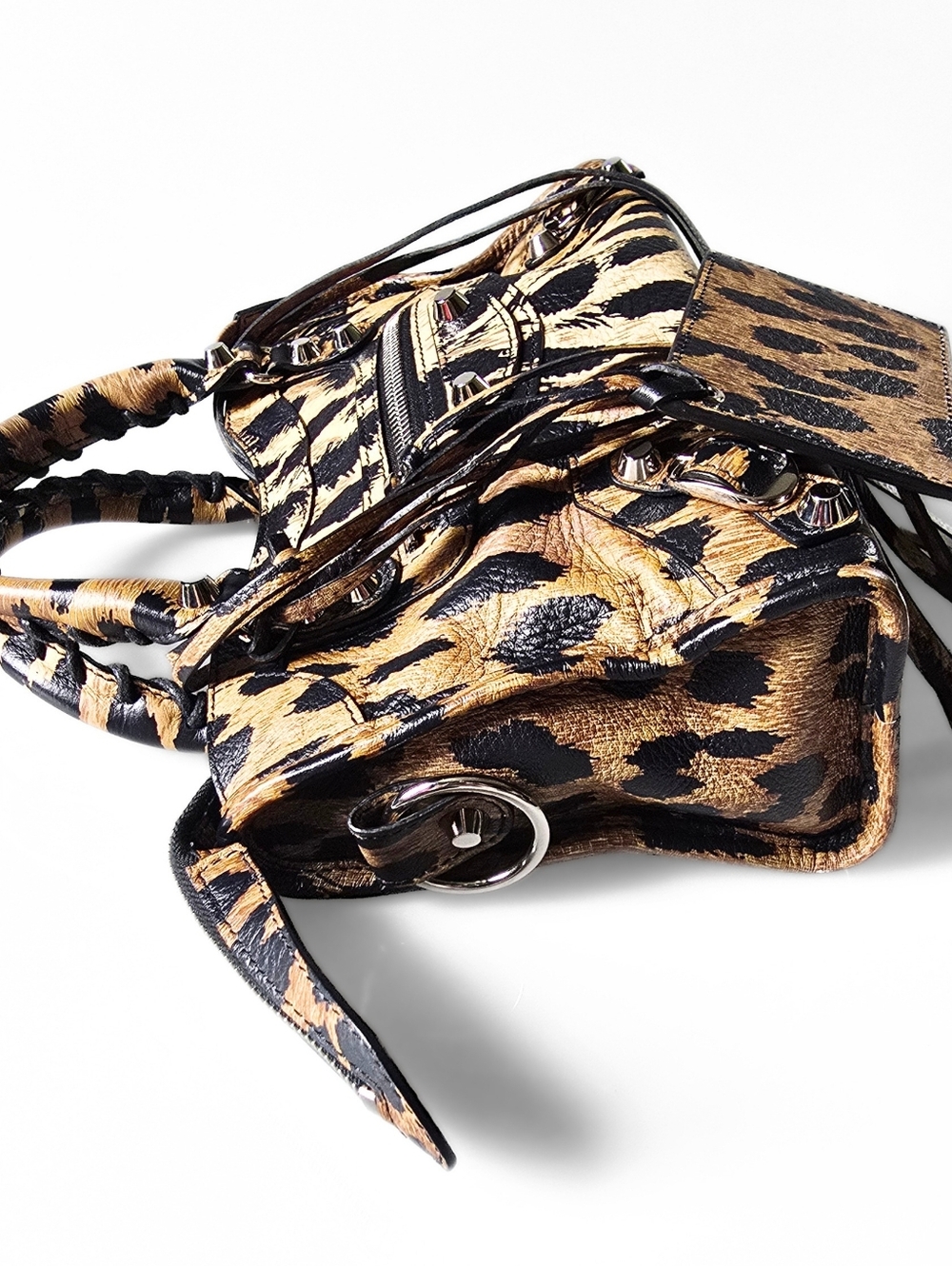 Balenciaga City Bag Mini Leopard Print Leather - Picture 4 of 14